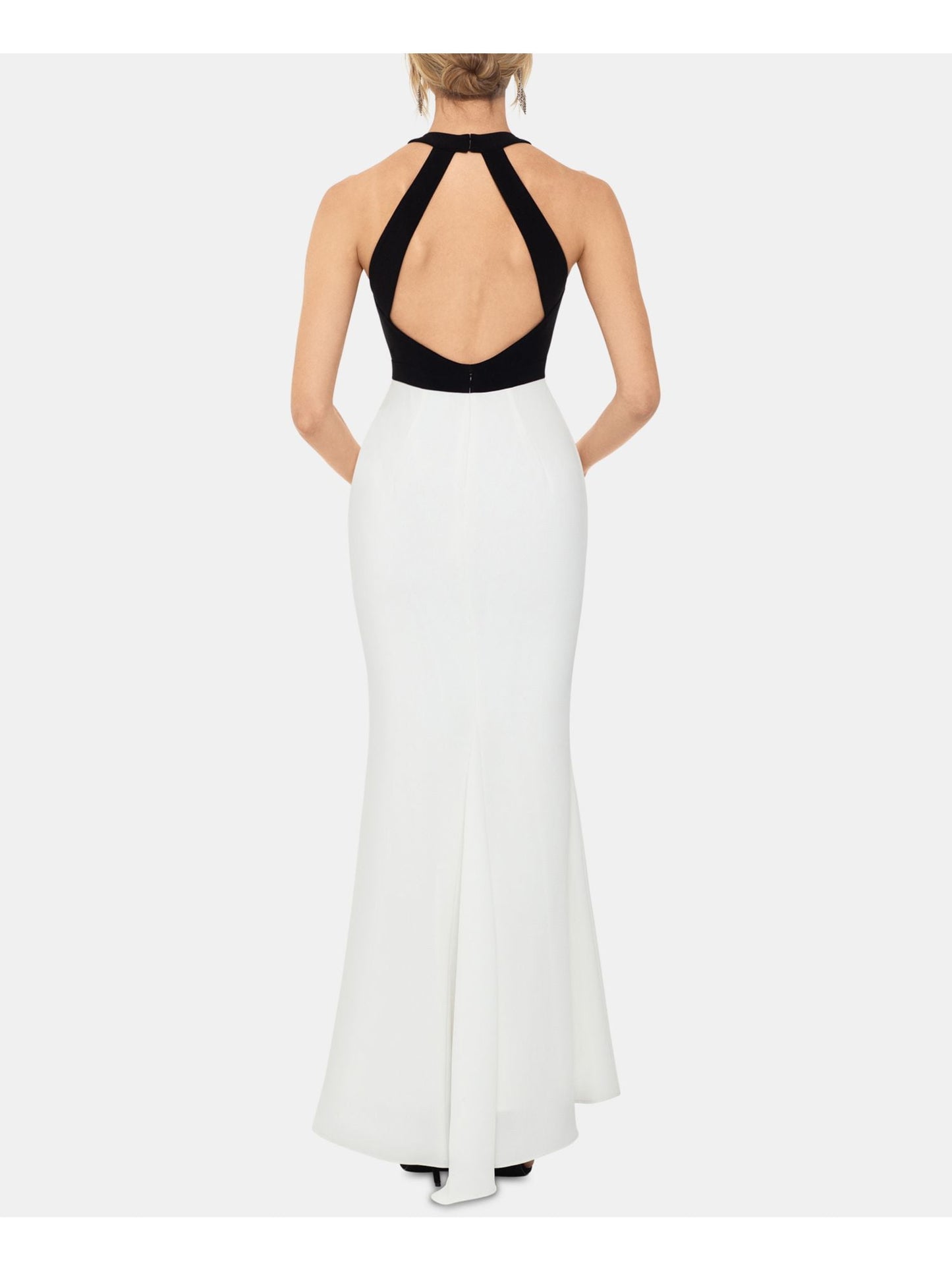 XSCAPE Womens Black Sleeveless Maxi Mermaid Evening Dress Petites Size: 14P