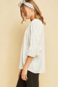 Women White Blouse Entro Elegant Ladies