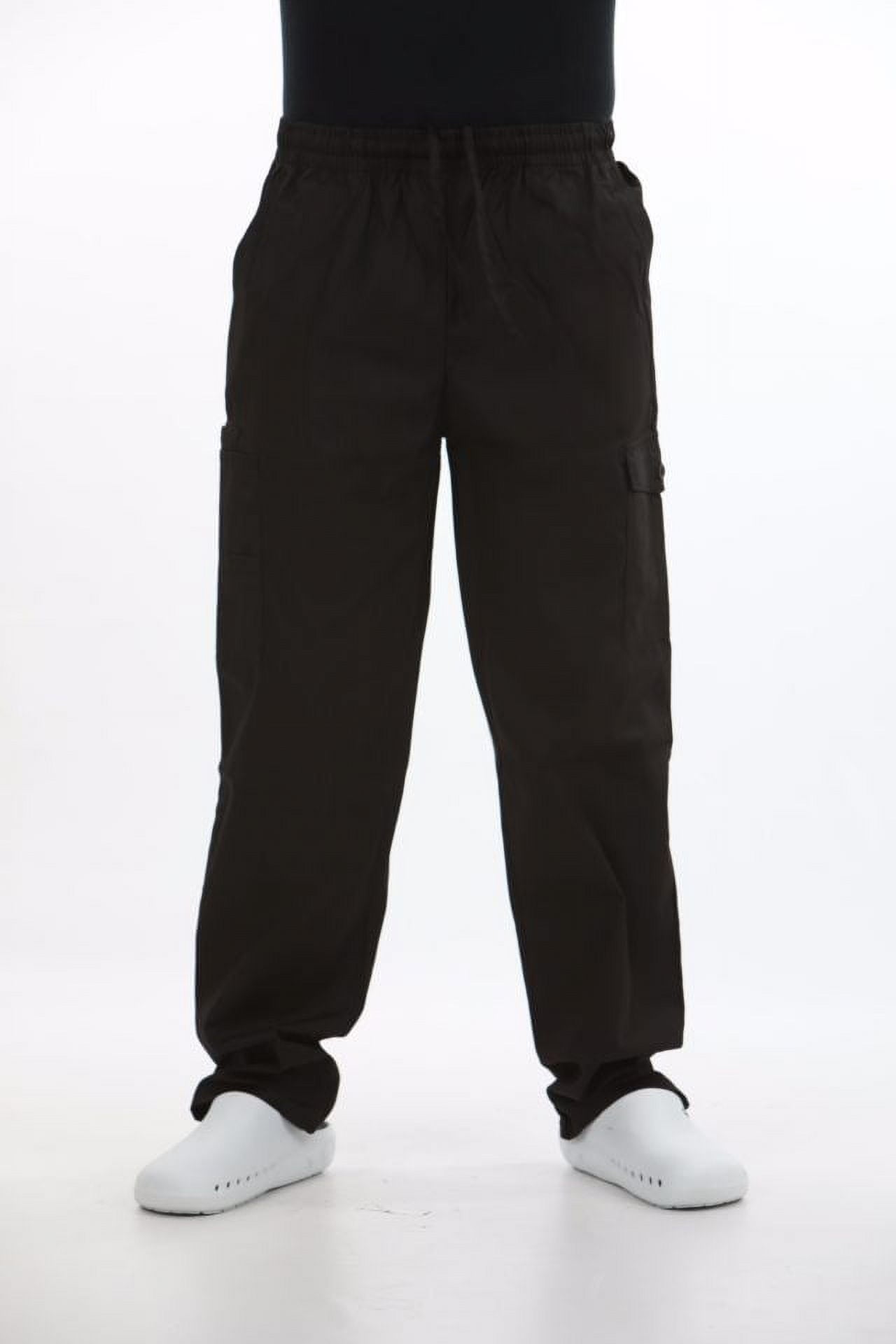MAZEL UNIFORMS UNISEX ELASTIC WAIST SCRUB PANTS WITH CARGO POCKETS- REGULAR + PETITE + TALL