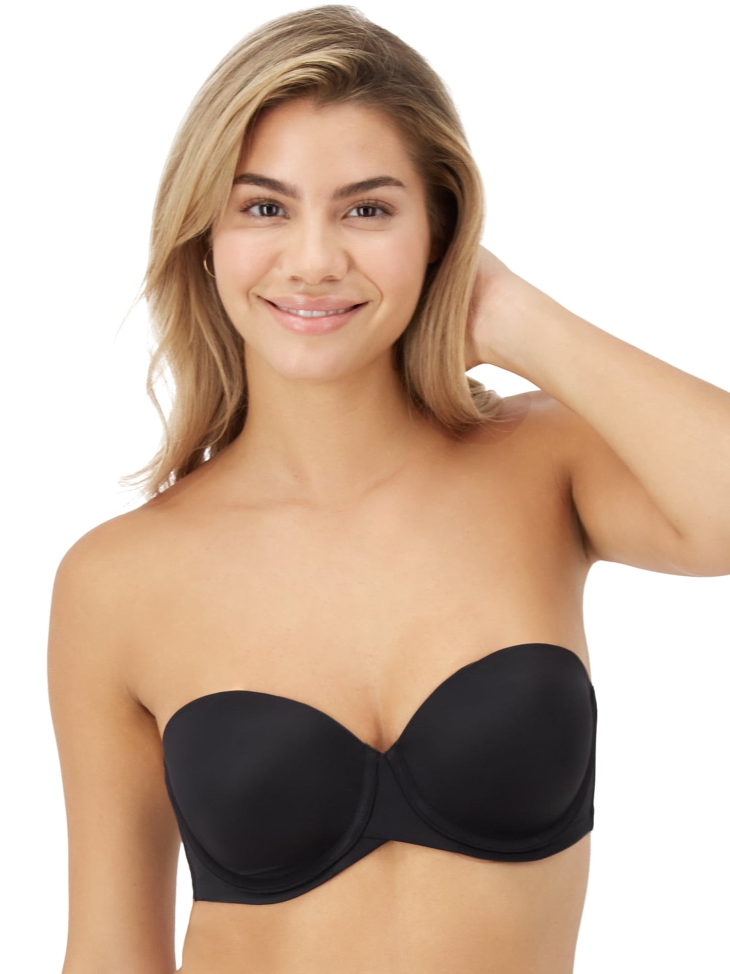 Maidenform Women's Stay Put Strapless Push Up Underwire Bra, Style SN6990