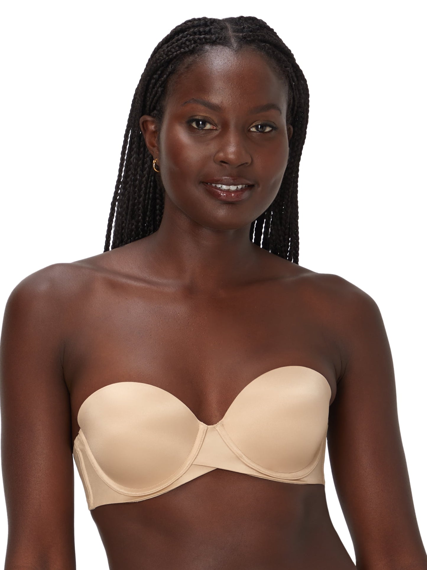 Maidenform Women's Stay Put Strapless Push Up Underwire Bra, Style SN6990