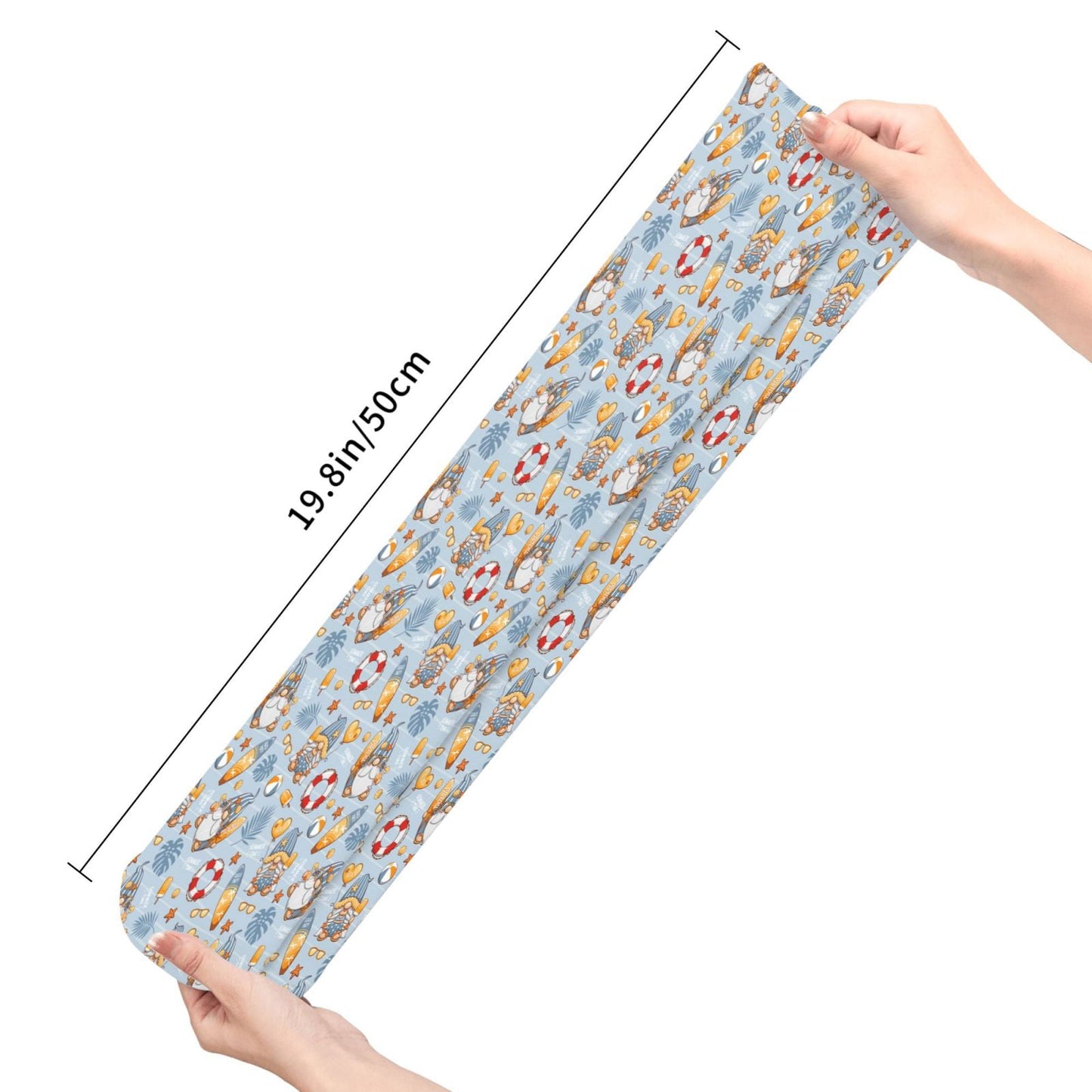 Sikiie Summer Time With Gnome High Stockings Women Thigh High Stockings Over Knee Long Stockings-One Size