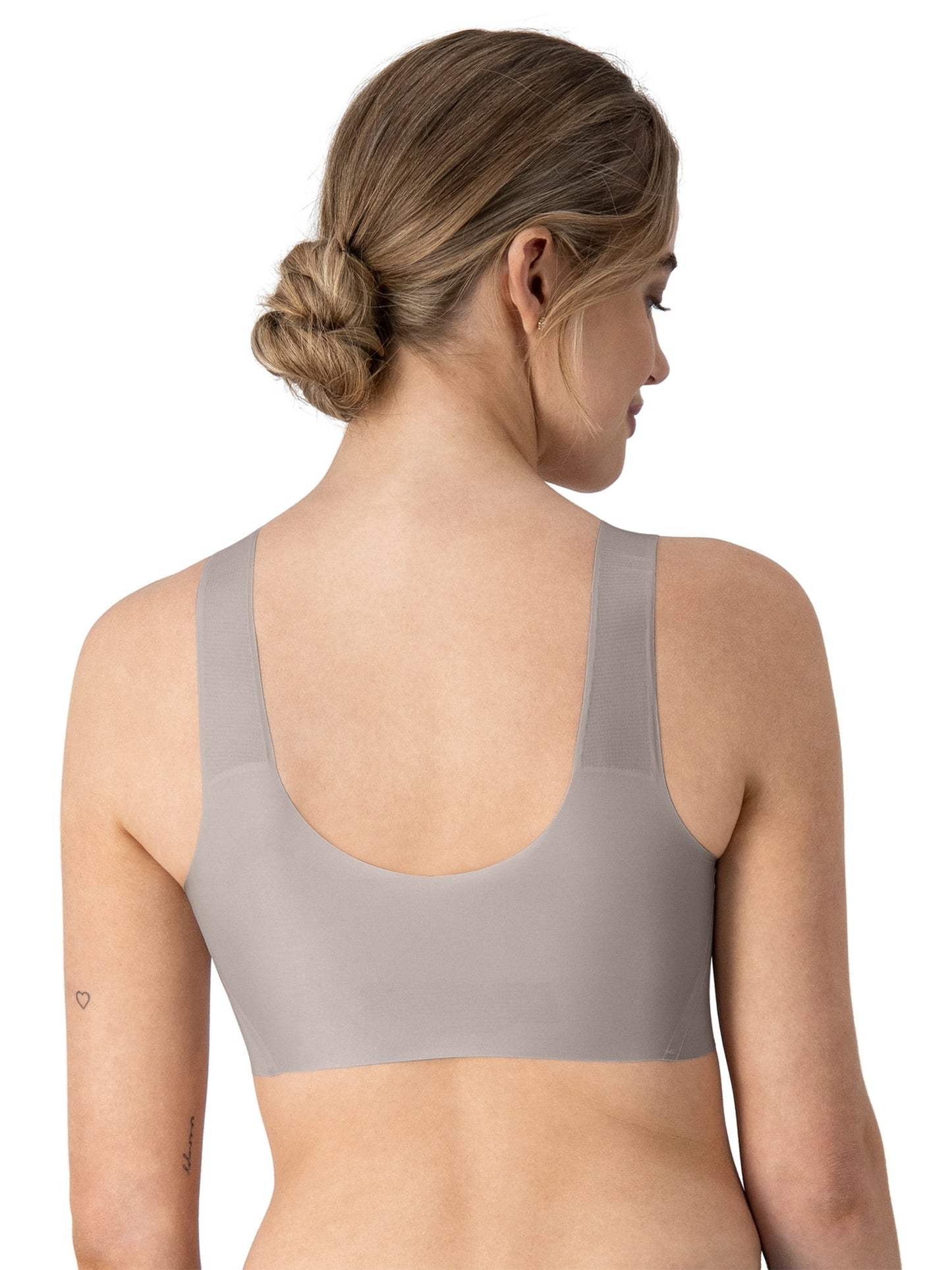 Hanes Womens Bralette, Invisible Embrace Pullover Bralette, Moisture-Wicking T-Shirt Bra
