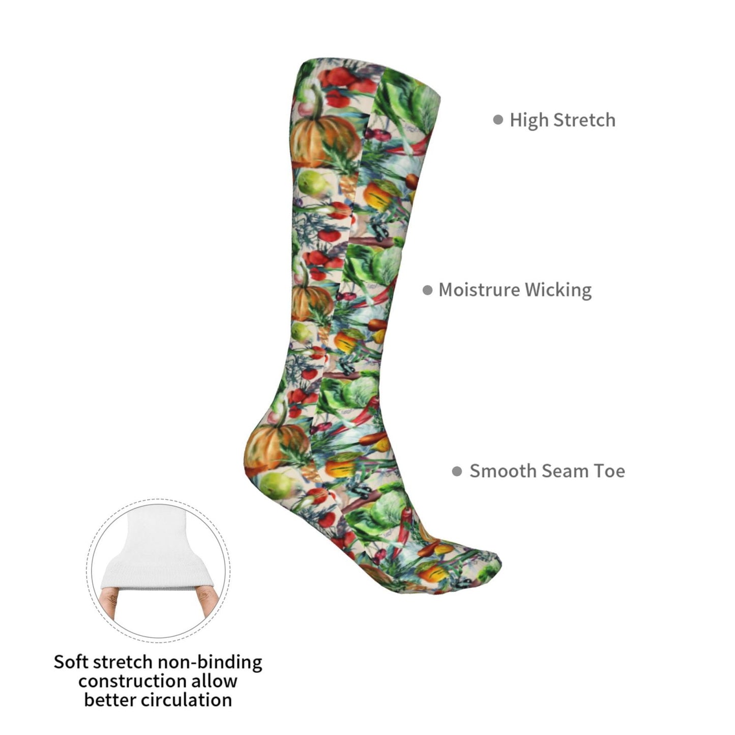 Sikiie Vegan1 High Stockings Women Thigh High Stockings Over Knee Long Stockings-One Size