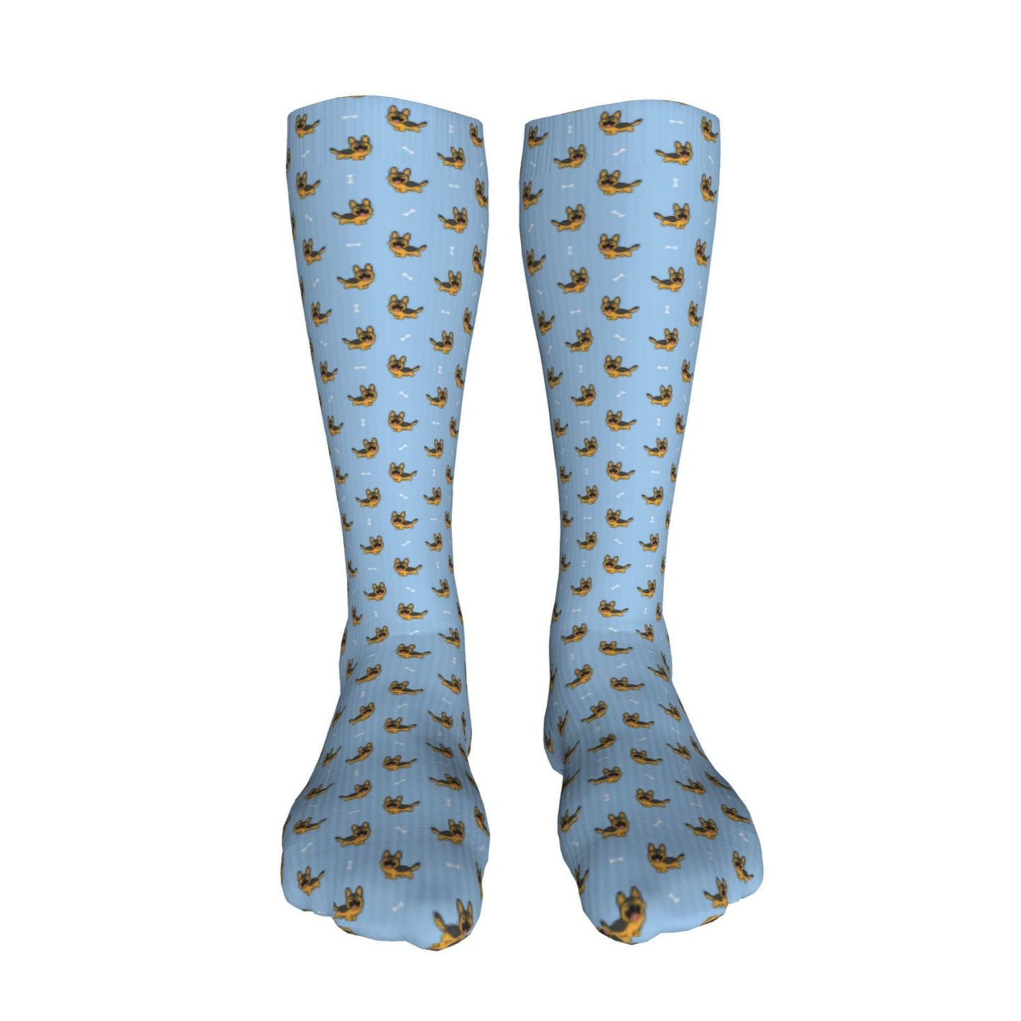 Sikiie Cute Puppy High Stockings Women Thigh High Stockings Over Knee Long Stockings-One Size
