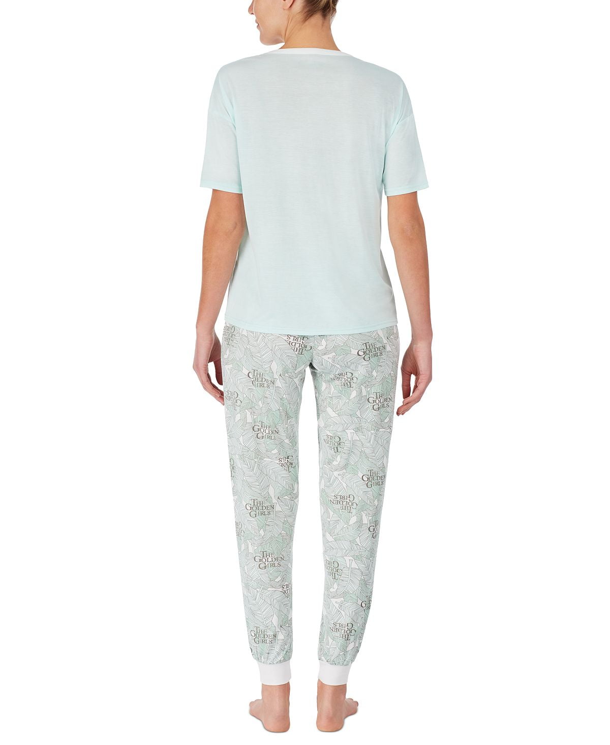 The Golden Girls T-Shirt & Jogger Pants Pajama Set Size Medium Aqua
