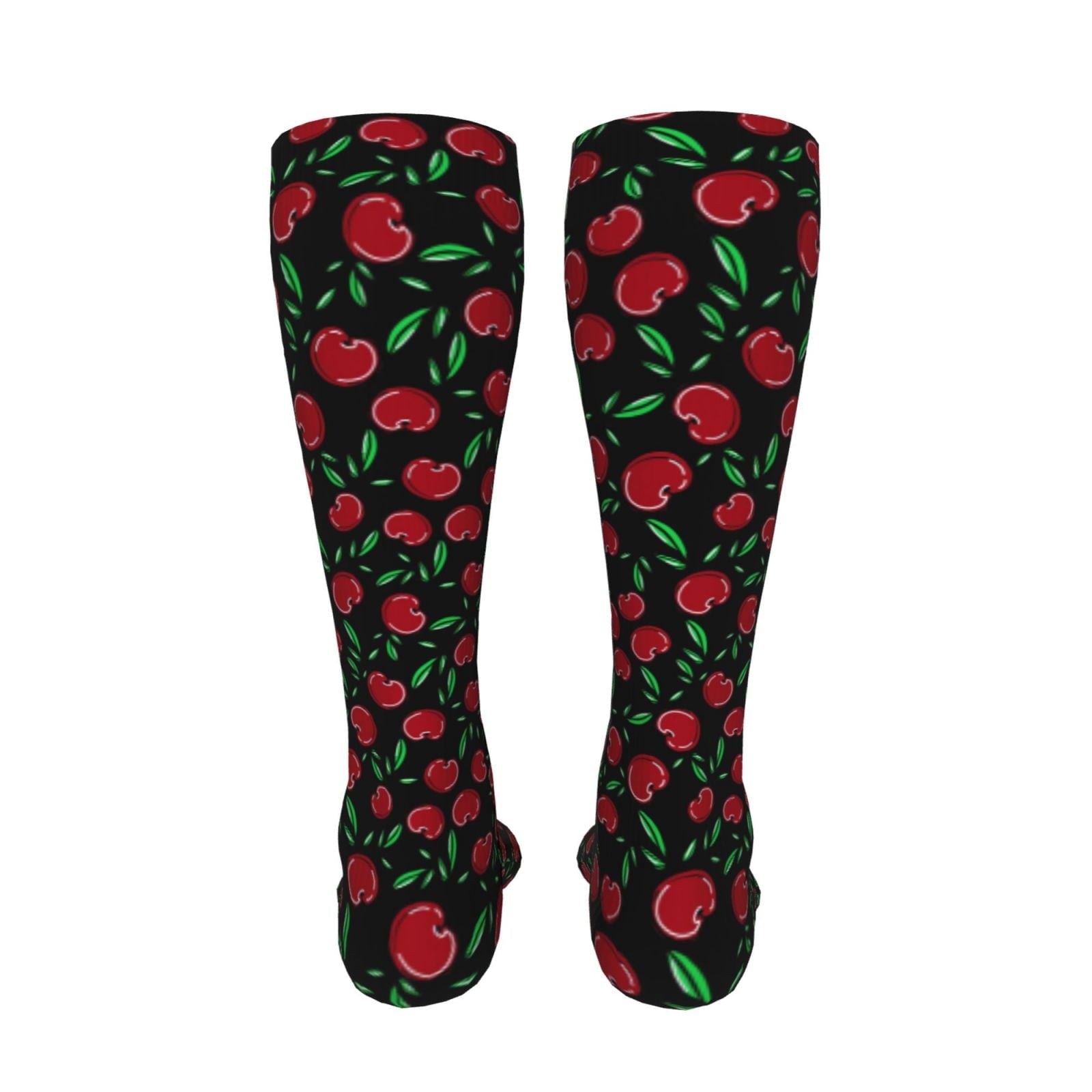 Sikiie Cherry High Stockings Women Thigh High Stockings Over Knee Long Stockings-One Size