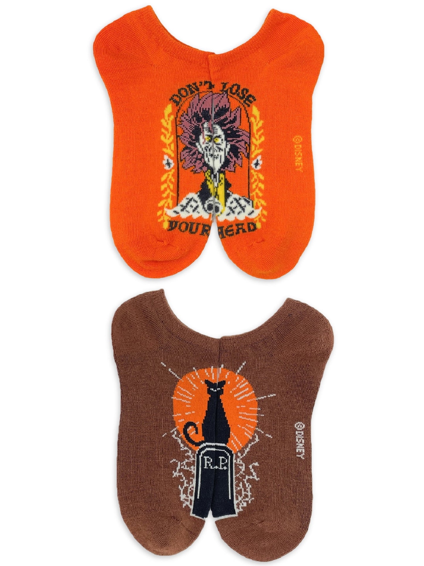 Hocus Pocus Women's Halloween No-Show Socks, 2-Pack, Size 4-10