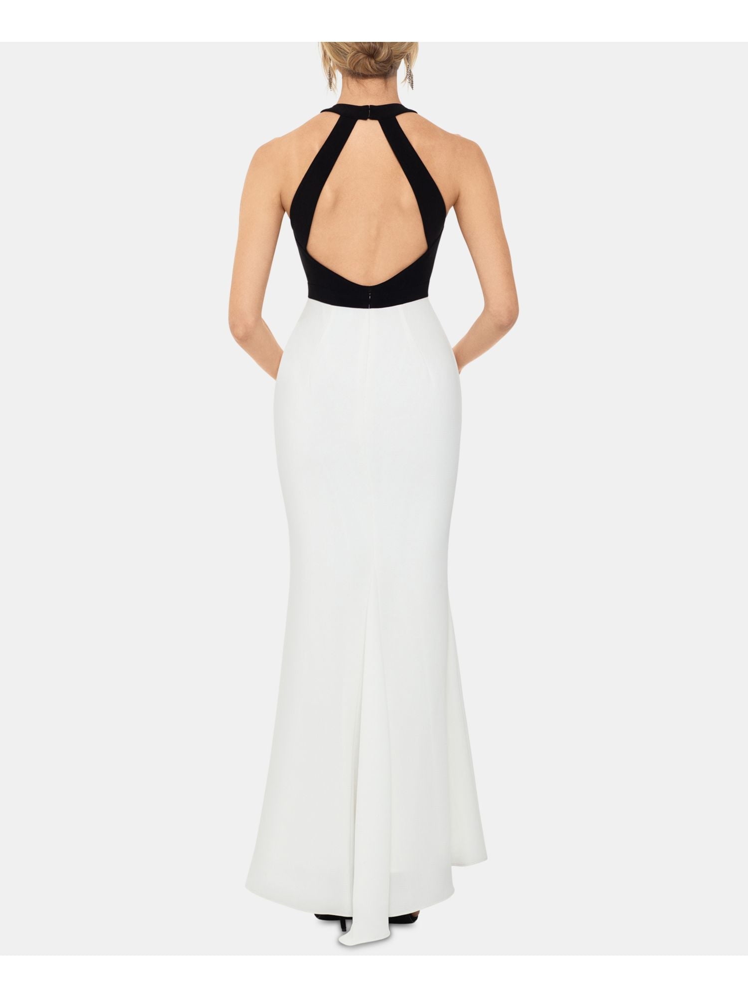 XSCAPE Womens Black Sleeveless Maxi Mermaid Evening Dress Petites Size: 14P