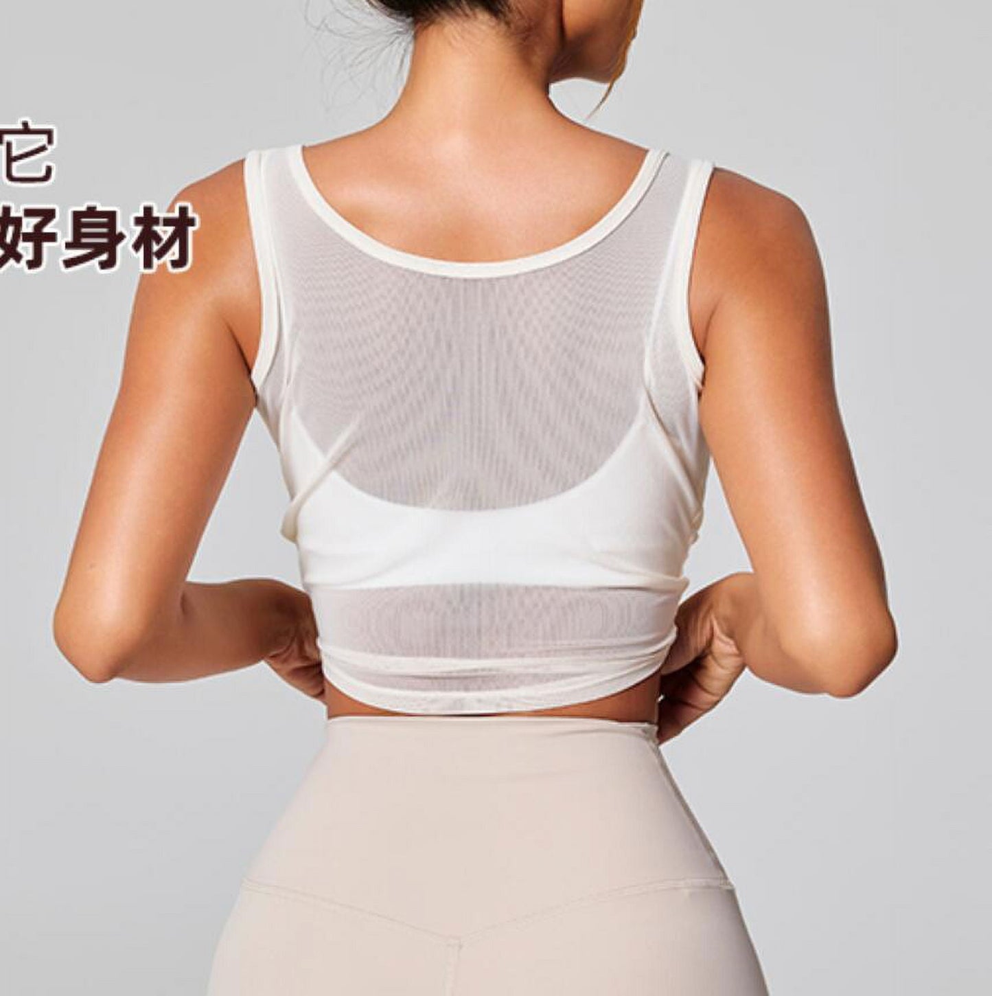 Women Mesh Yoga Shirt Sexy Short Sleeve T-Shirt Sport Top Blouse Cover Up Quick Dry Gym Clothes Running Fitness Tank Sportwear