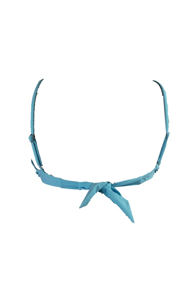 Bikini Nation Blue Lets Stitch Bandeau Bikini Bra Top  S