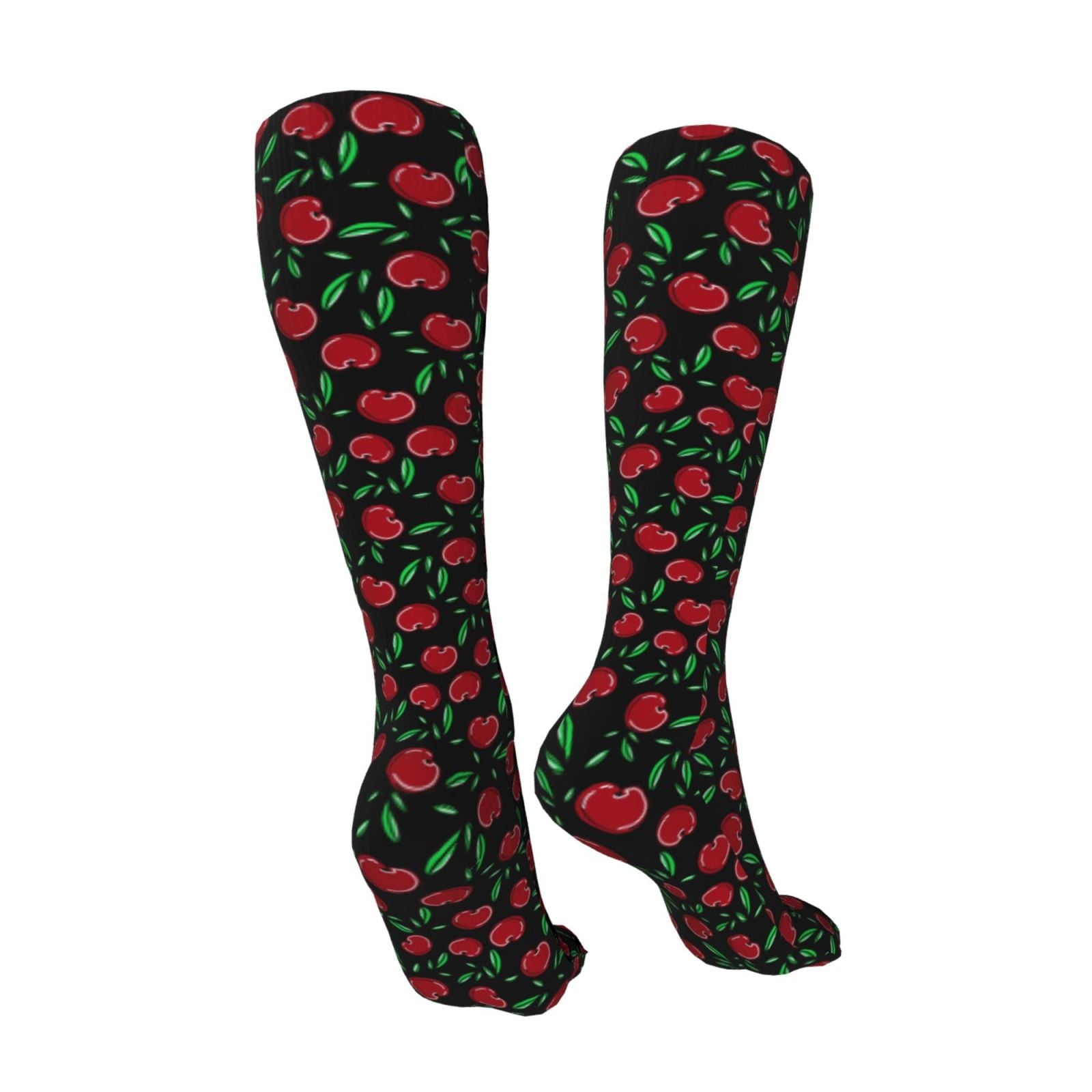 Sikiie Cherry High Stockings Women Thigh High Stockings Over Knee Long Stockings-One Size