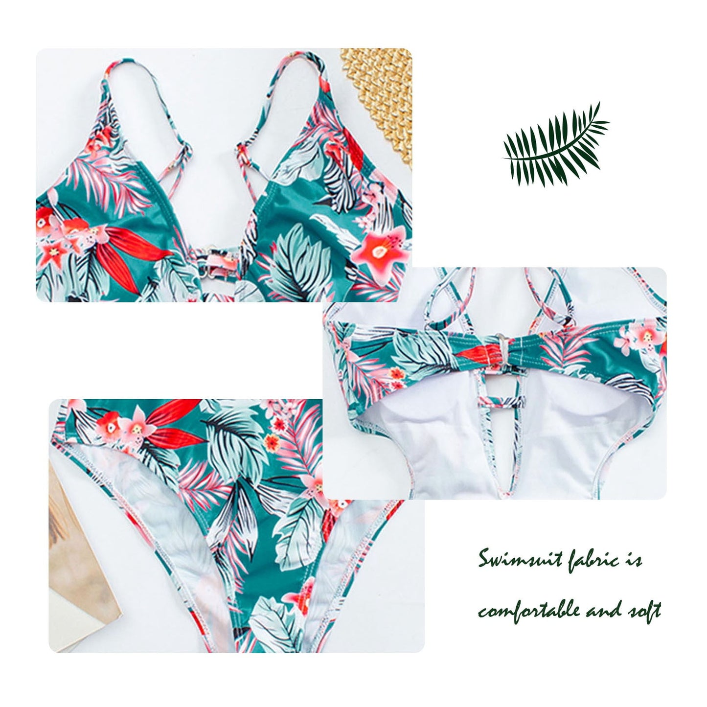 Women's One-Piece Swimdress Bathing Suit V Neck Tummy Control Bathing Suits for Teens