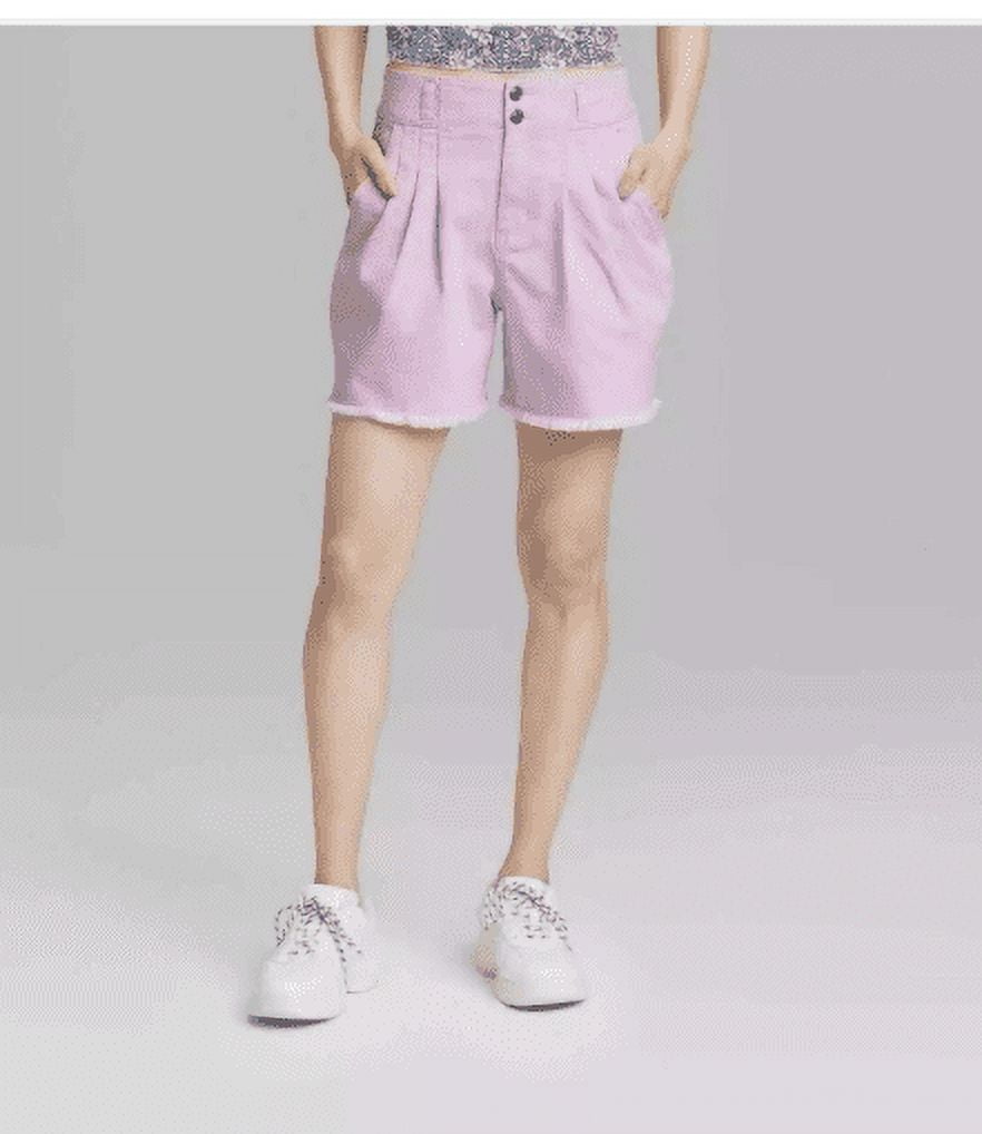 Wild Fable Super High Rise Bermuda, High Rise, Pleated Denim Shorts, Women's