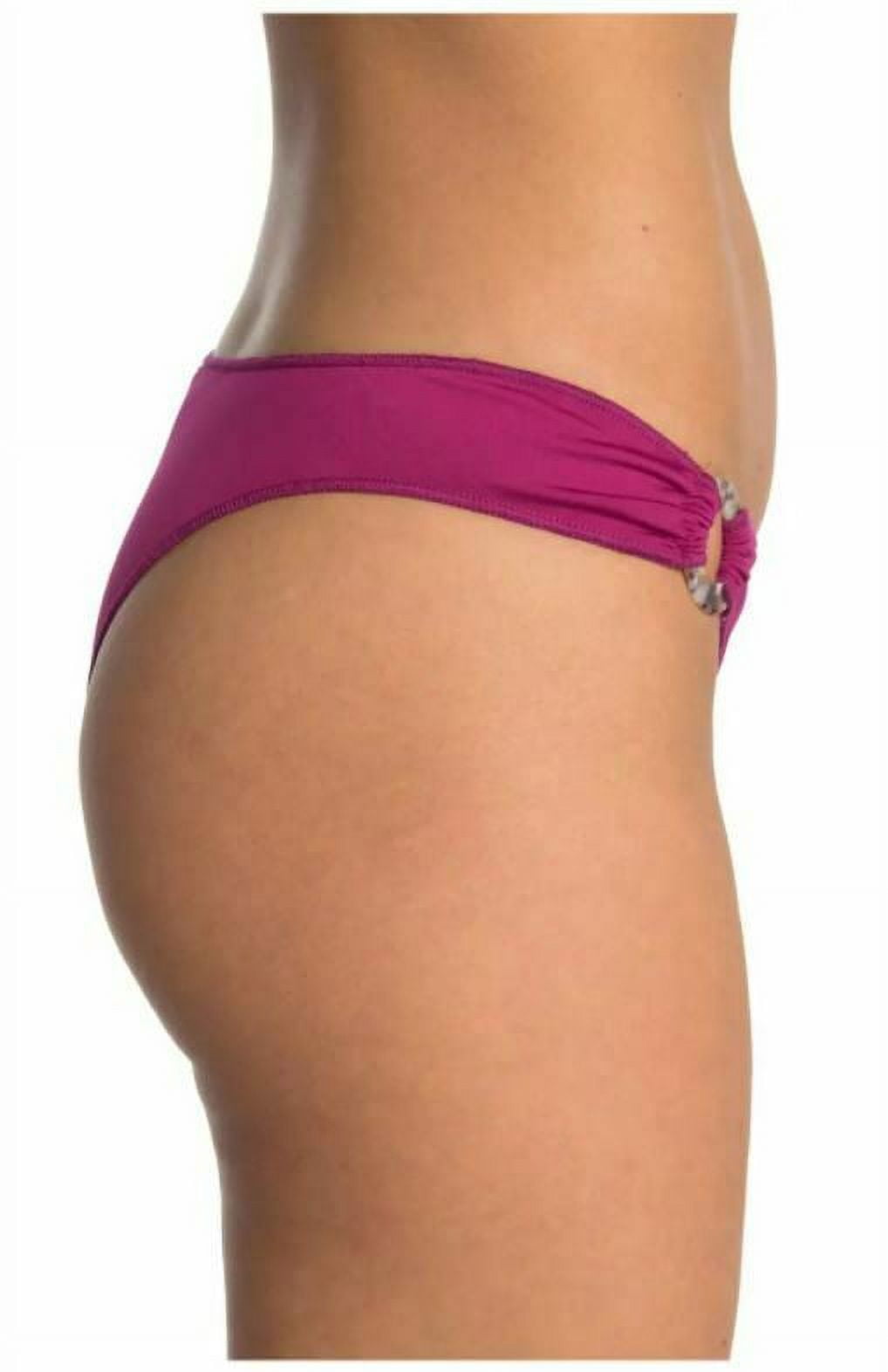 new THE BIKINI LAB women swimwear swimming bottom BL0R192 RAS magenta sz XXS $78