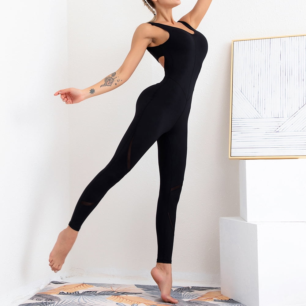 Gym Fitness Long Sleeve Seamless Female Yoga Workout Clothes Sexy One-piece Yoga Suit Quick Drying Breathable Fitness Suit
