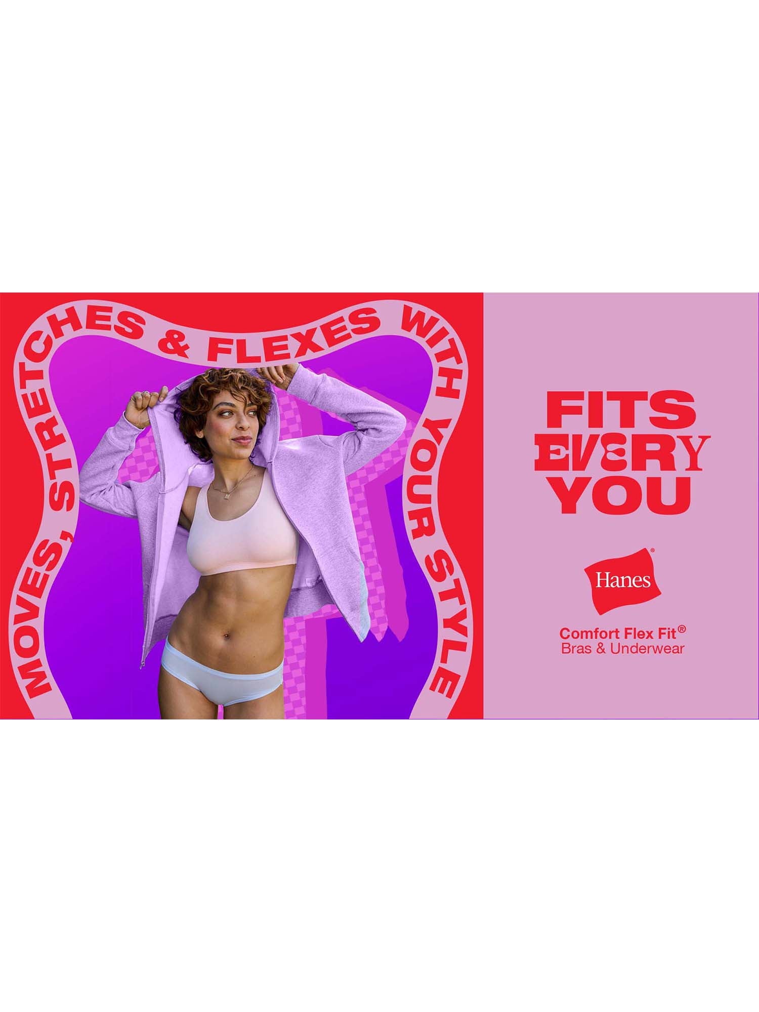 Hanes Womens Underwear 6-Pack, Comfort Flex Fit Panties, Seamless Underwear for Women