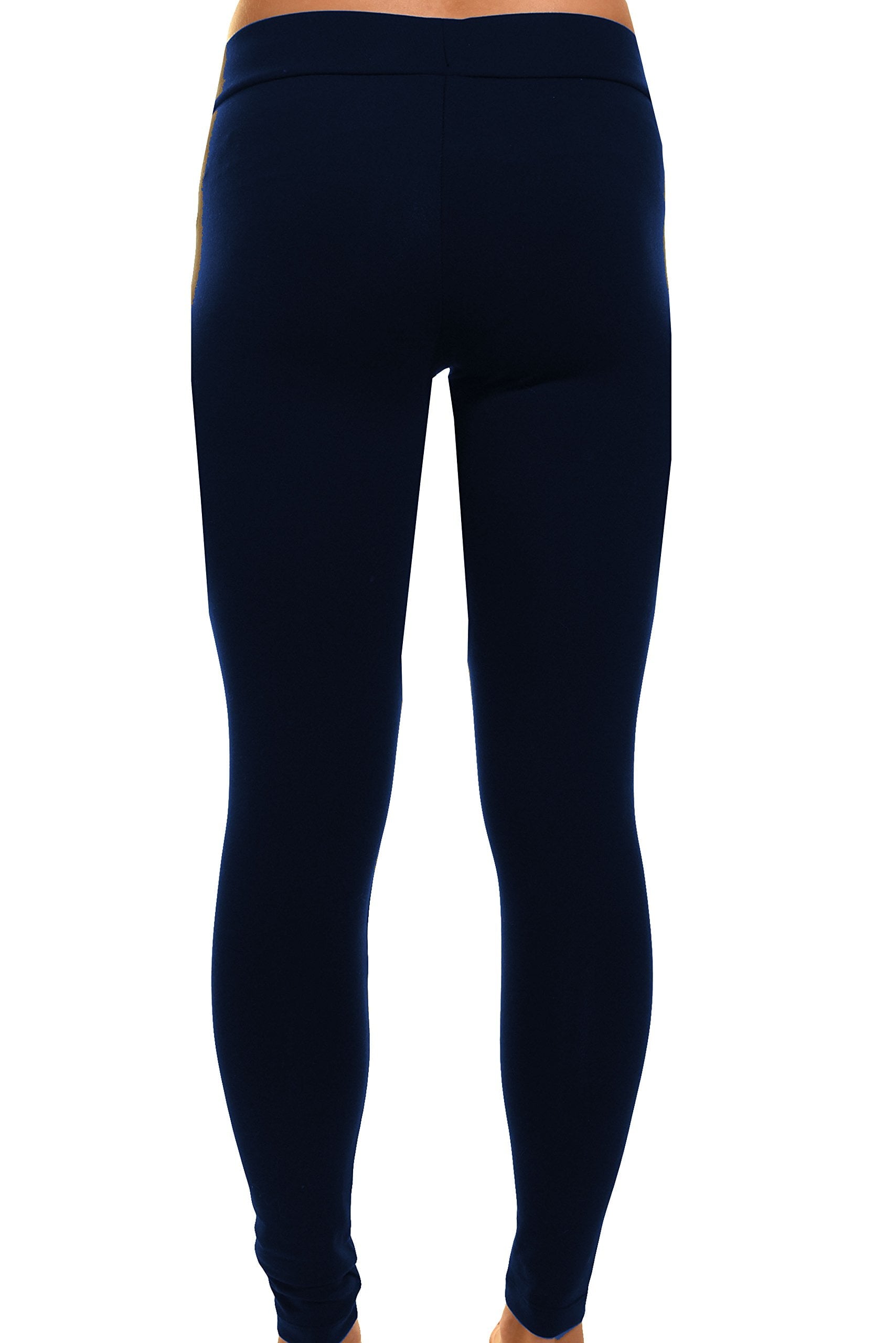 Matty M Admiral Womens Solid Wide-Waistband Leggings