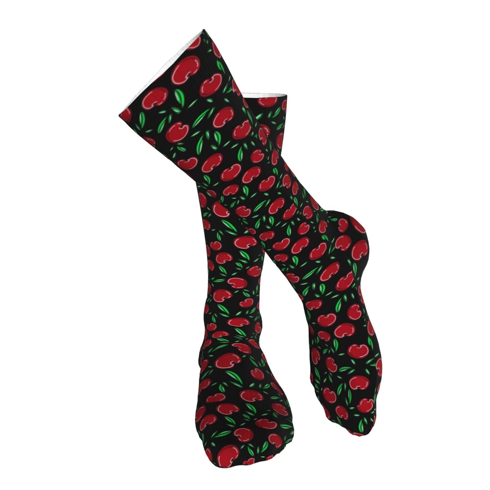 Sikiie Cherry High Stockings Women Thigh High Stockings Over Knee Long Stockings-One Size