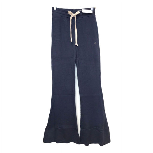 American Eagle Women's Waffle Flare Navy Sweatpants, L