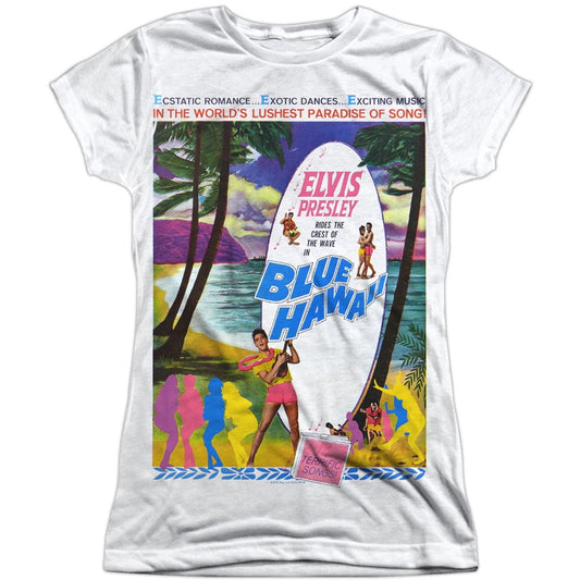 Elvis Presley - Blue Hawaii - Juniors Cap Sleeve Shirt - X-Large