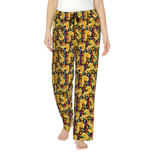 Gaeub Cartoon Ducks Soft Pajama Pants for Women,&nbsp;Wide Leg Comfy Casual Lounge Yoga Capri Pants Wide Leg-