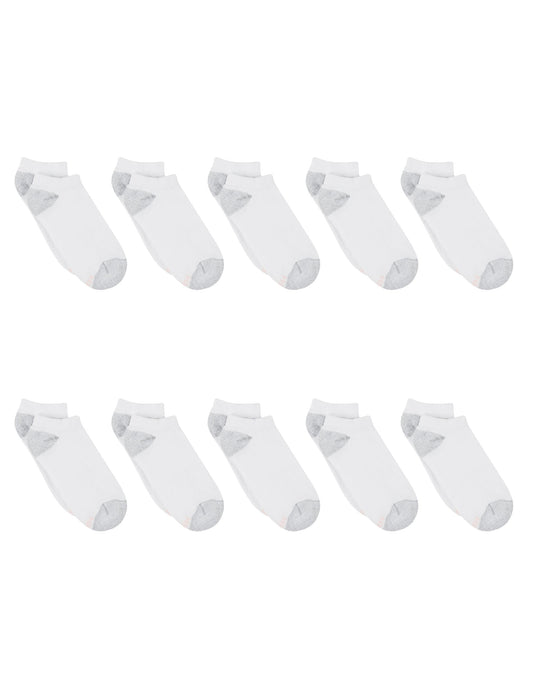 Hanes Women's Cool Comfort No Show Socks, Extended Size 10-Pair Value Pack