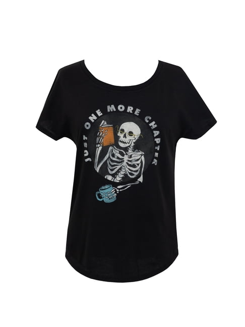Just One More Chapter Women's Relaxed Fit T-Shirt Large, (Other)