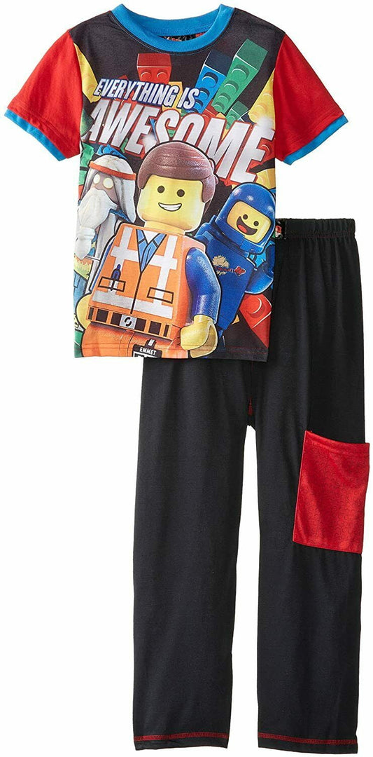 Lego Movie 2 PC Short Sleeve Pajama Set Boy Size 10/12