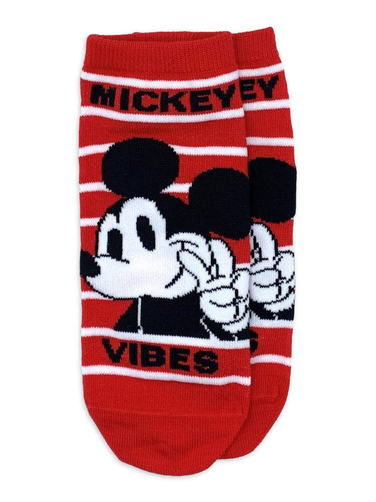 Mickey Mouse Women's Print No Show Socks, 1-Pack, Shoe Size 4-10