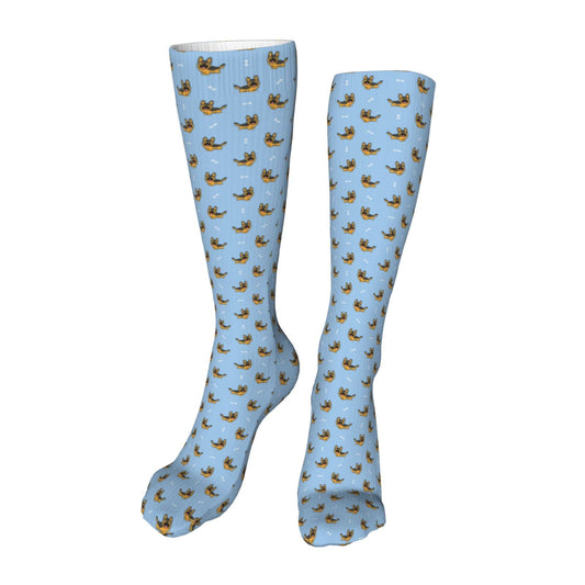 Sikiie Cute Puppy High Stockings Women Thigh High Stockings Over Knee Long Stockings-One Size