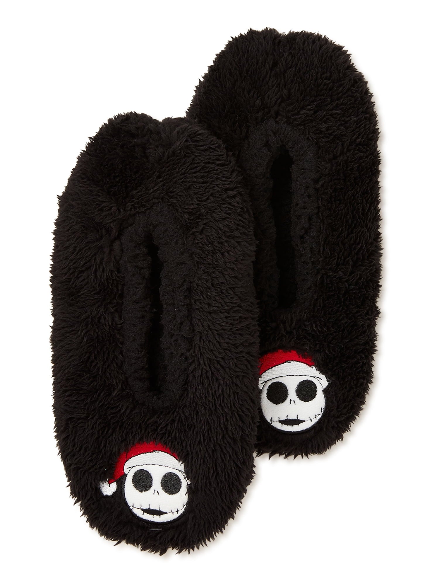 The Nightmare Before Christmas Women’s Holiday Fuzzy Slipper Socks, 1-Pack