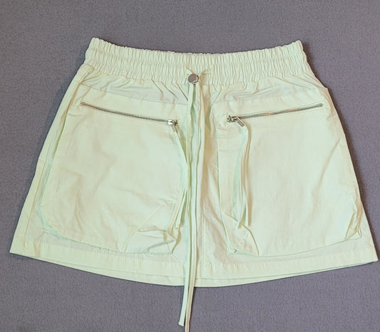Zara Mini Cargo Drawstring Waist Summer Short Skirts with Pockets Y2K Streetwear