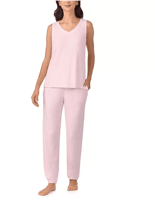 Cuddl Duds Women's 3-Piece Lounge Set Pink X-Small