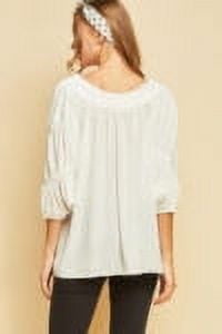 Women White Blouse Entro Elegant Ladies