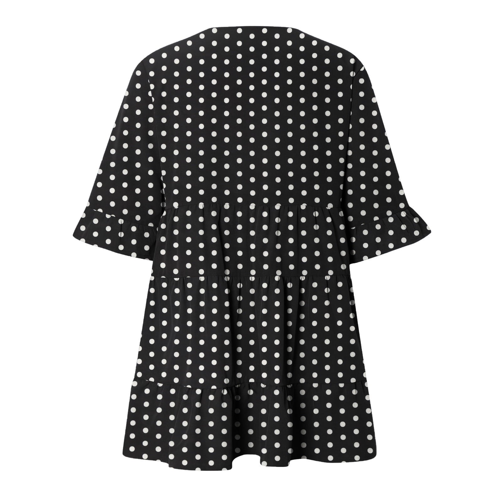 Bospose O-Neck Sweatshirts And Hoodies Women Girl Short Sleeve Top Black Dress Shirt Fashion Woman Rounk Neck Summer Blouse T-Shirt Causal Print Tops Lady Top S