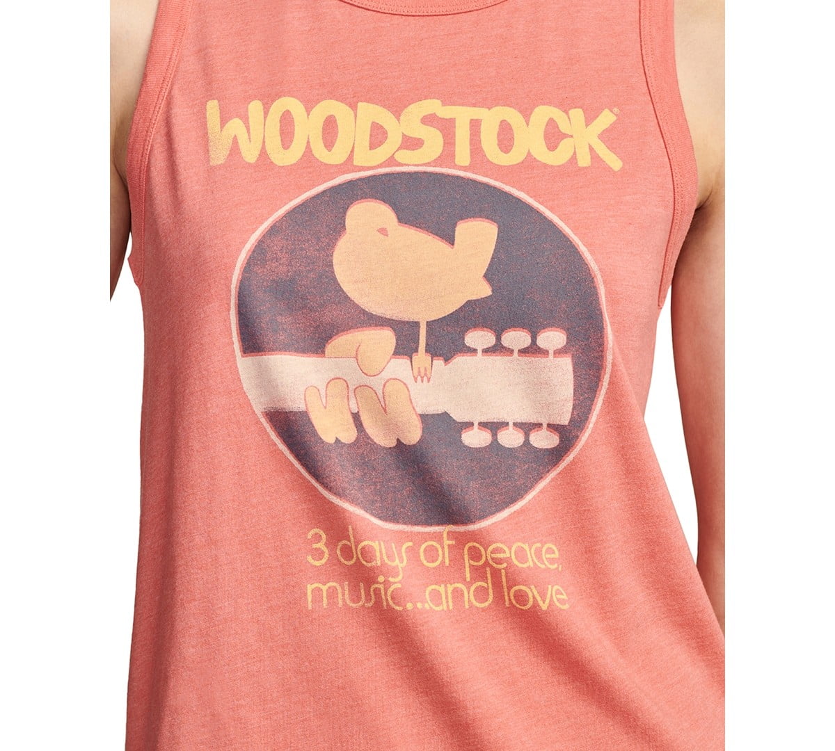 Lucky Brand Womens Woodstock Graphic Prin Calypso Coral XS