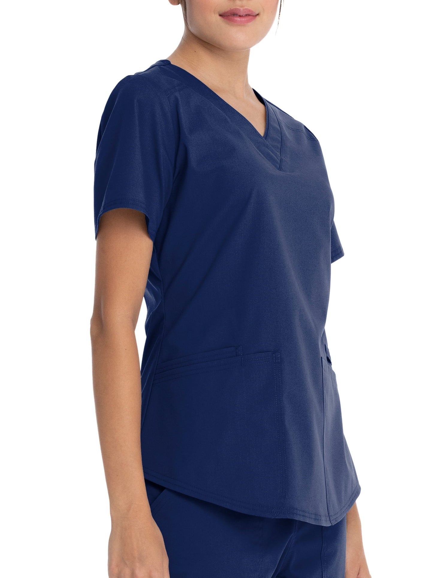 Scrubstar Core Essentials Lightweight Stretch V-Neck Scrub Top (Women's)