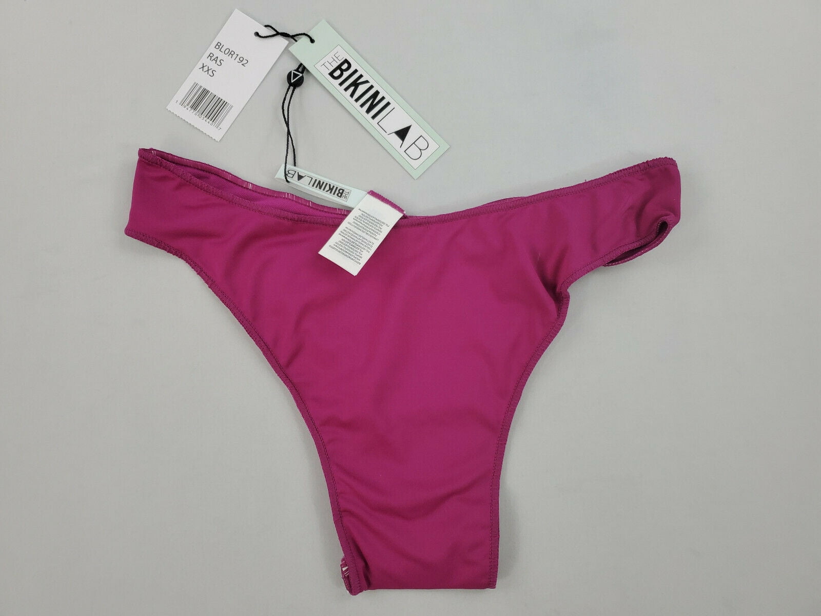 new THE BIKINI LAB women swimwear swimming bottom BL0R192 RAS magenta sz XXS $78