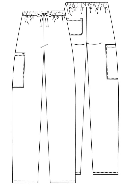 Adar Universal Unisex Scrubs - Drawstring Tapered Leg Scrub Pants